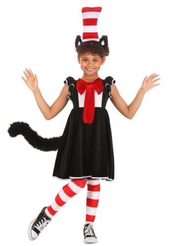 Vestido disfraz Cat in the Hat para niñas