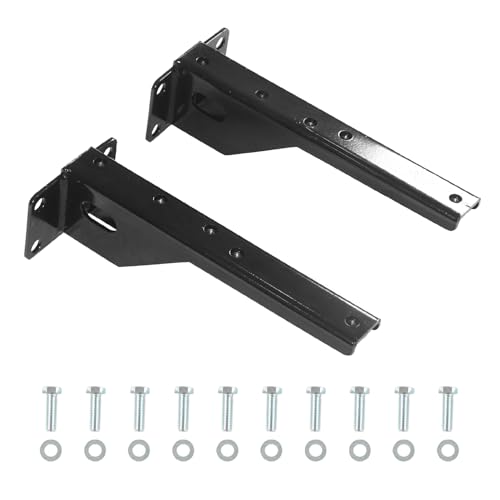 PARTREE Rear Bumper Bracket 2pcs Fit for Jeep Cherokee XJ 1986-2001 Heavy Duty Black Steel