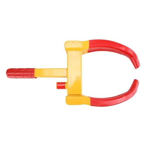 Holdfiturn Heavy Duty Wheel Clamp – Car Security Antitheft Locking Device for Caravans Cars Vans and Trailers with Keys