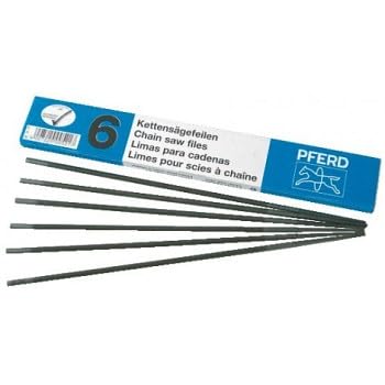 PFERD Kettensägefeile Rund 5,5 mm, Rundfeile zum Schärfen von Sägeketten, 1 Stück
