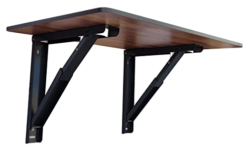 LINGAZ Engineered Wood Wall Mounted Table/Multi-Purpose Table/Laptop Table/Study Table/Computer Table/Office Table/Foldable Table/Writing Desk/Work... - Image 5