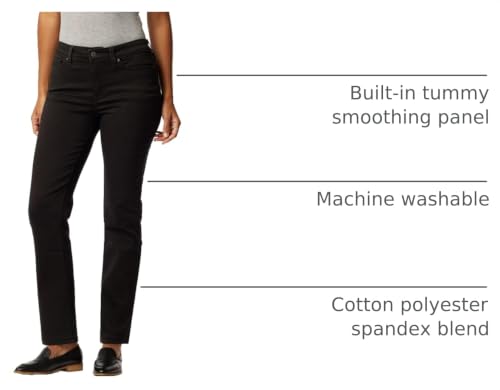 LEVI STRAUSS SIGNATURE Gold Women's Totally Shaping Mid Rise Straight Jeans - image 4