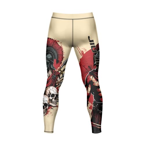 FORMONIES Spartan Men’s BJJ Spats – Full-Length Compression Pants for No-Gi Grappling and Mixed Martial Arts3