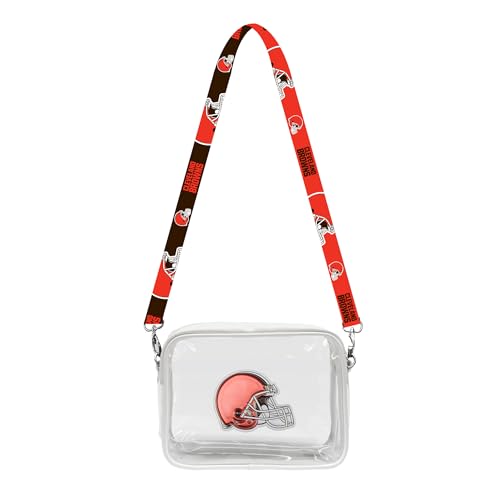 Littlearth Cleveland Browns NFL Clear Fanny Fan Purse