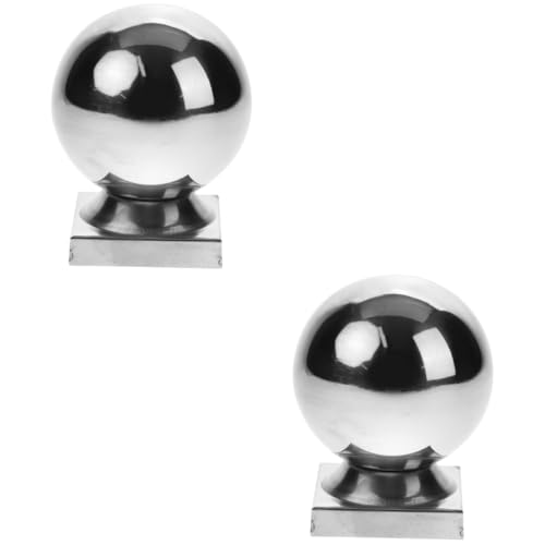 Bolas de pasamanos para escaleras interiores en acero inoxidable de 2 piezas jojofuly