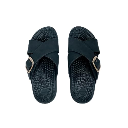 Kenkoh Japanese Therapeutic Sandals Women KAWAII Black 7 US