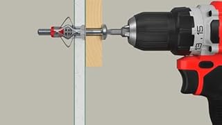 Fischer DuoHM Ø 10 mm con Vite a Croce POZI M5x55 mm, 25 Tasselli per Cartongesso in Metallo e Nylon senza Necessità di Pinza, 572921
