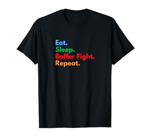 Eat Sleep Boffer Fight Repeat Boffer�t�@�C�^�[�Ɨ��l���� T�V���c