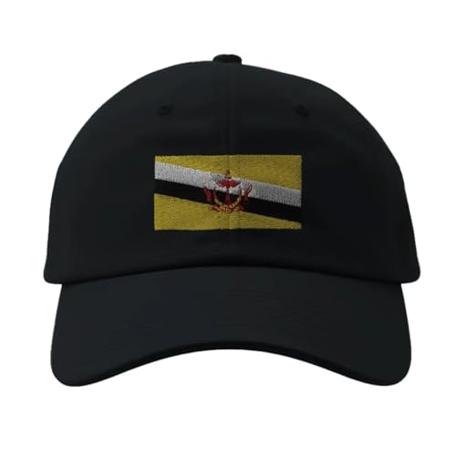 Casquette drapeau de Brunei noir idéale pour vos sorties et voyages