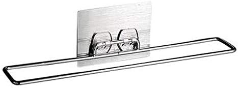 DIAOD Wall Mounted Kitchen and Bathroom Towel Rack Free Punch Toilet Towel Bar Wall-Mounted Kitchen
