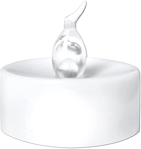 White Battery Candles Tea Light Candles Flameless Candle Lights Battery Operated Flickering Candles Realistic Filled Tea Light Candles For Party Holidaysprofessional And Attractive