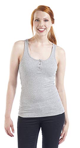 Urban Classics Ladies Button Tanktop T-Shirt
