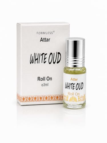 Image of Formless White Oud 3ml Attar Unisex - Premium Woody Oud Fragrance Oil, Long Lasting Alcohol-Free Perfume, Pocket Size Roll-On, Rich Warm Scent, Travel Friendly Daily Wear & Special Occasion Use