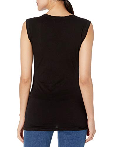 Velvet By Graham & Spencer Womens Estina Gauzy Tank T Shirt, Black, Medium Us #TOP1