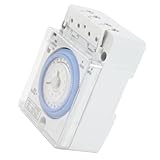 Hyuduo Mechanical Timer, Plastic Material, Automatic Time Switch for 24 Hours, 100-240VAC, Ideal for Water Heaters and Garden Watering