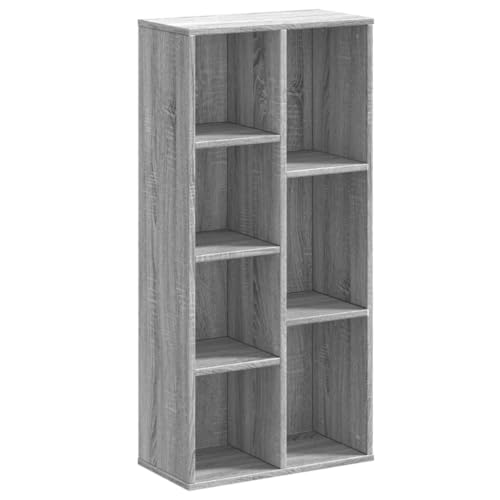 vidaXL Bibliothèque Sonoma Gris 50x25x105 cm Bois d'ingénierie, étagère, étagère à Livres, Support de Livre, Armoire de Rangement