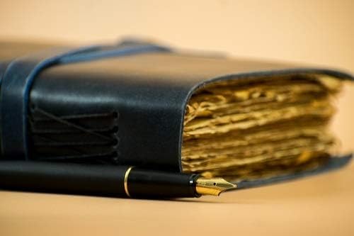 OVERDOSE Deckle Blue Leather Journals - Image 5
