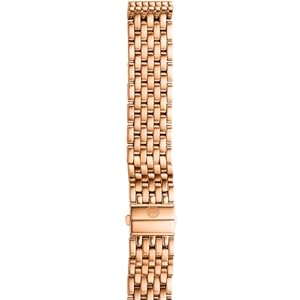 MICHELE Women’s 16mm ‘Deco 16’ Stainless Steel Watch Band, Color:Rose Gold-Toned (Model: MS16DM267715)