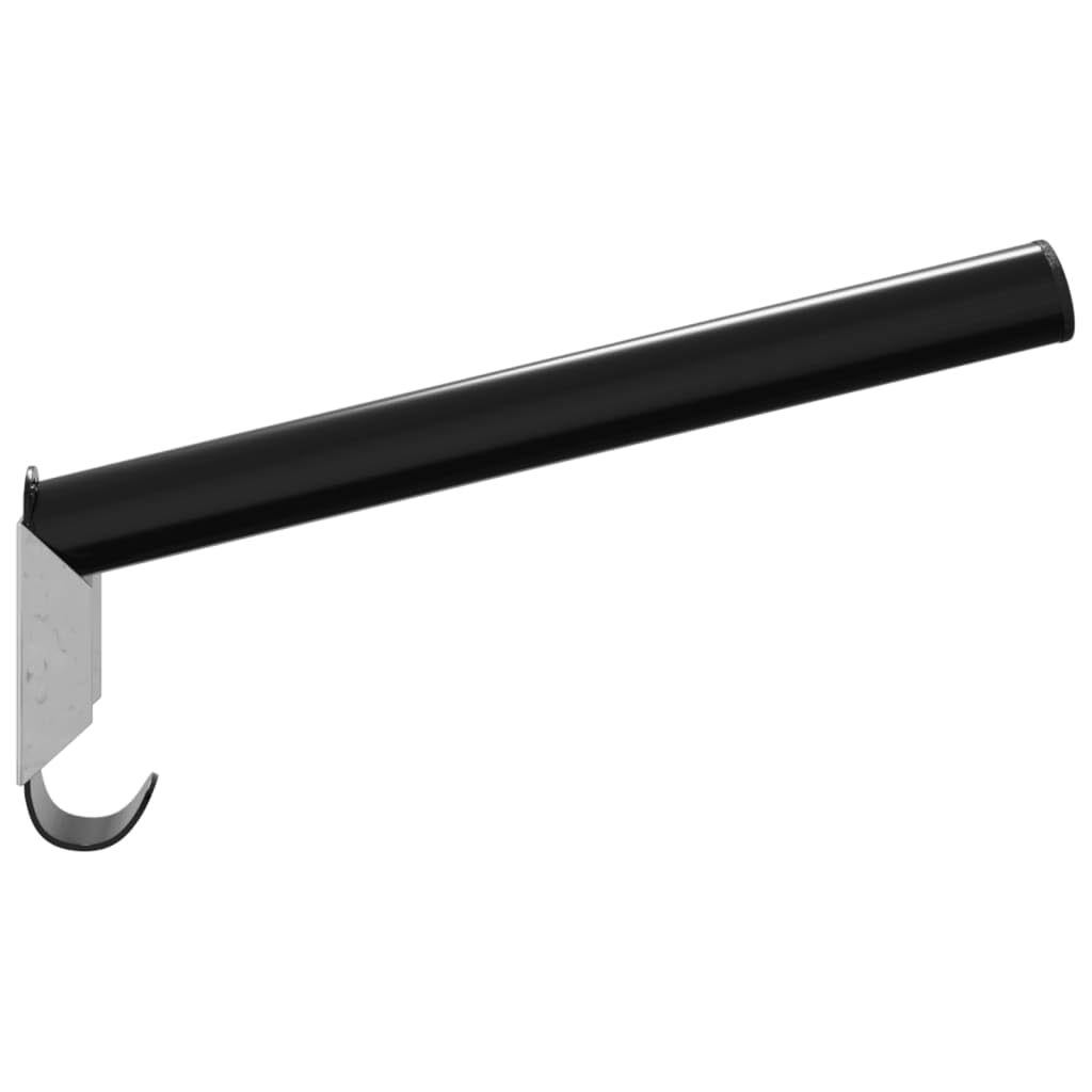 vidaXL Soporte de Silla Montura de Pared Plegable Hierro Negro, portasillas de Montar, Soporte para Silla de Montar, Soporte para Silla de Montar portátil