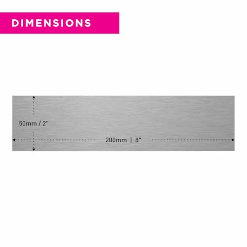 Viro Display 200x50mm Toilet Sign - Slimline Aluminium Ladies Gentlemen Symbol, Silver