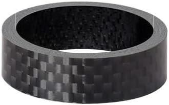 Carbon Fiber Glossy Matte Spacers Fits 28.6mm Fork Stem Bicycle Headset Handlebar Rise-up for Bikes(1pc Height 10mm)