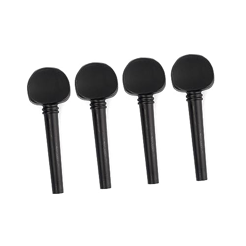 Kisangel Wooden Cello Tuning Pegs Non Perforated Cello Accessories for Improved Sound Durable with Smooth Texture Vintage Style for