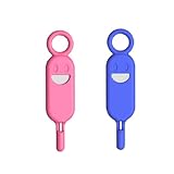 2 Pcs SIM Card Holder with Tray Eject Pin Removal Tool Needle Opener Ejector for Smartphone (Blue and Red)