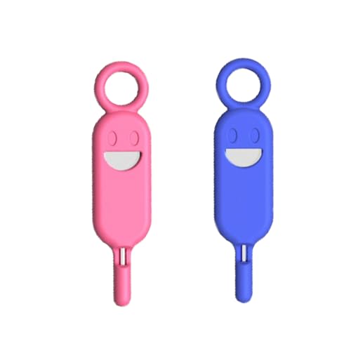2 Pcs SIM Card Holder with Tray Eject Pin Removal Tool Needle Opener Ejector for Smartphone (Blue and Red)