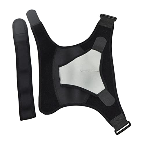 Gogogmee Shoulder Support Strap Breathable Sports Shoulder Guard Black Shoulder Brace Injury Prevention