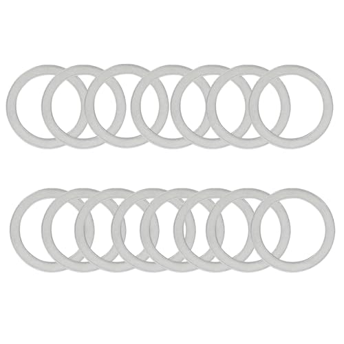 Image of 15Pcs Aluminum Oil Drain Plug Gasket Crush Washers 18mm Inner Diameter Washers Seals Rings Used for Oil Change