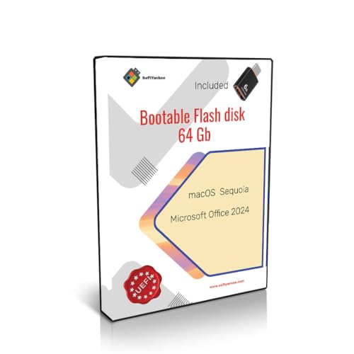 64 GB Bootable Flash Drive MacOs Sequoia, Office 2024