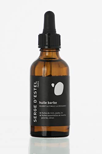 SERGE D'ESTEL PARIS Aceite Barba 50ml Activa el Crecimiento de la Barba Nutre y Suaviza la barba Aporta Brillo. Fórmula 100% Vegana Made Cover