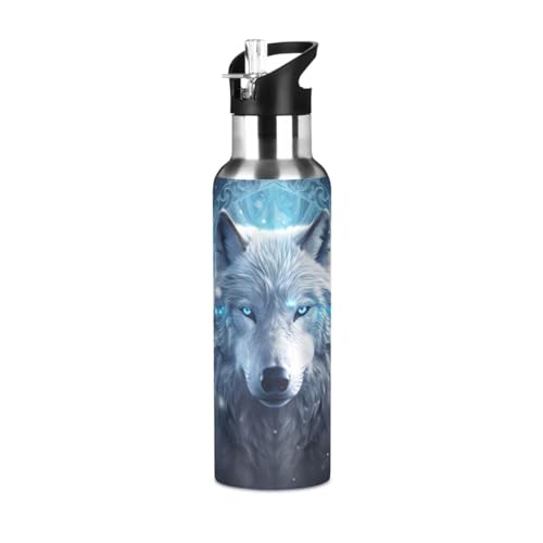 Wolf Boho Kids Insulated Stainless Steel Water Bottle