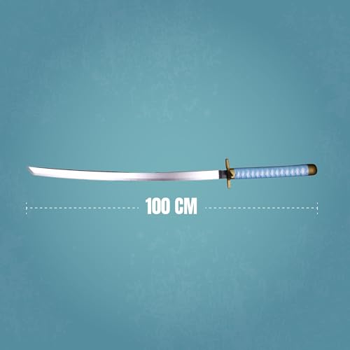 Image of OFFO Hyorinmaru Katana Replica 100cm | Anime Weapon of Toshiro Hitsugaya from Bleach | Lightweight Zanpakuto Prop for Cosplay, Collectors & Decorative Display