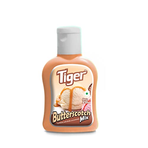 Image of TIGER Butterscotch Milkshake Mix 20Ml, Vegetarian, Liquid