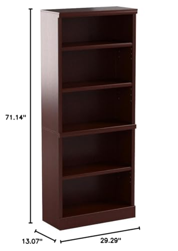 Better Homes and Gardens Ashwood Road 5-Shelf Bookcase, Multiple Finishes, Cherry - Thumbnail 2