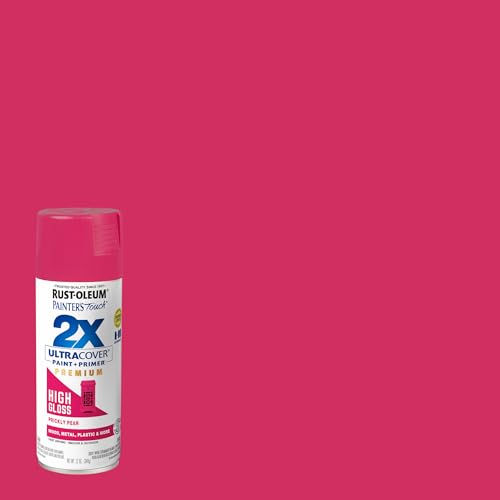 Rust-Oleum 331174 Painter's Touch 2X Ultra Cover Spray Paint, 12 oz, High Gloss Prickly Pear