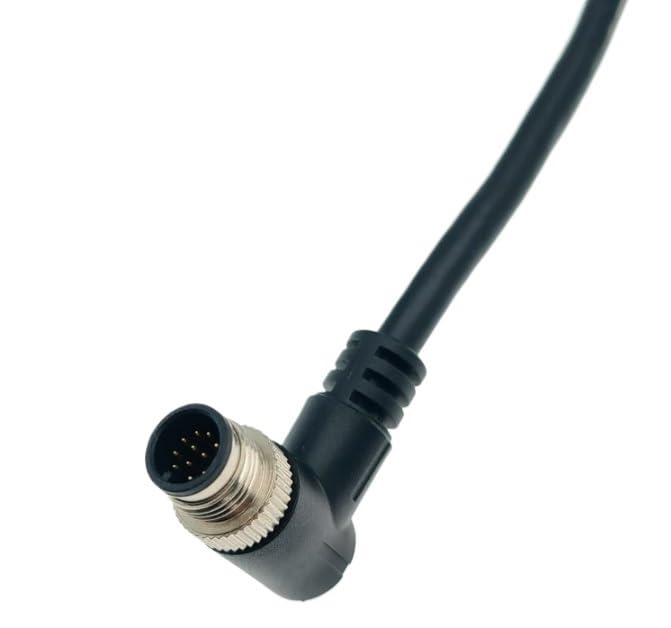 M12 Cable Connector Male and Female Circular Shield 2 3 4 5 6 7 8 9 12 17 pin p/;vc PUR Straight Angle MOL*/d Water Proof M8(1-1.5meter,8P)