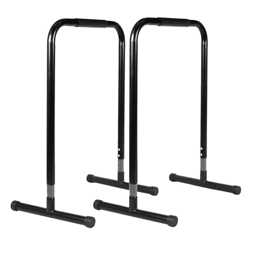 Barras Paralelas de Ejercicio, Capacidad 200 kg, Estación de Inmersión para Calistenia,Paralelas Calistenia Adjustable