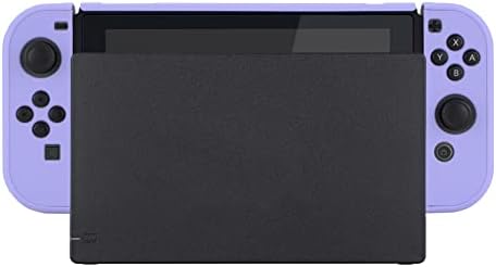 eXtremeRate PlayVital Cover for Nintendo Switch, Protective Case Protector for Switch - Shock-Absorbent Anti-Scratch Dockable Easy to Install Durable Hard Shell, Light Violet (NOT for Switch 2) — view 6