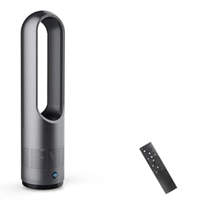 タワーファン 冷暖兼用 扇風機 静音 首振り リモコン付（マットグレー76cm） 新品】タワーファン 冷暖兼用 扇風機 静音 首振り リモコン付