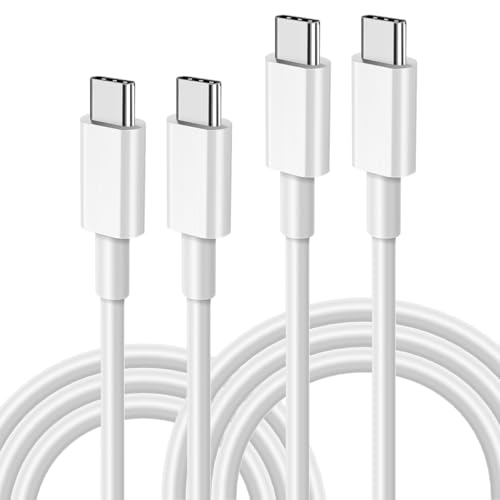 2 Pack USB C to USB C Cable 1m 60W Type C Charger Cable Fast Charging for Apple iPhone 17 16 15 Pro Max Plus Air Samsung Galaxy S25 S24 Ultra Google Pixel for iPad Air