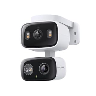 Tapo 2K Indoor/Outdoor Dual Lens Pan/Tilt Wired Security Camera, C246D
