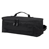 LYEAA Bolso de Vajilla de Viaje Recipiente de Gas de Gran Capacidad Bolsa de Picnic Recipiente de Estufa de Gas Multifuncional Bolsa de Transporte para Herramientas de Picnic al Aire Libre