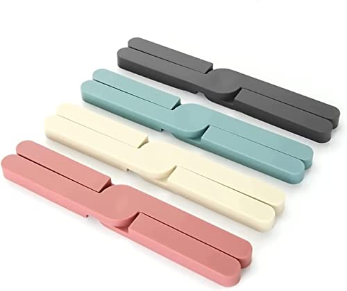 Salvamanteles Plegables,4 PCS Tapetes de Mesa de Silicona Soporte para Ollas Almohadilla Caliente Almohadillas de Aislamiento Térmico para Platos Calientes Tazón Cover