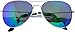 Wholesale Bulk Aviator Silver Metal Frame Sunglasses Mirrored Lens Blue Blue-Green Red Yellow -12 Pairs OWL ®