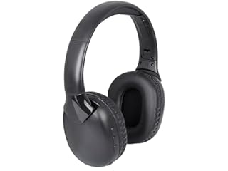 Trevi FRS 1490 RW Cuffia Wireless con Base di Ricarica, Audio RF 2,4 GHz fino a 20m, Ingresso Ottico e Jack 3,5 mm, Compatibile con Smartphone, Microfono Integrato, Spegnimento Automatico