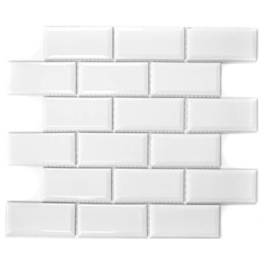 Metro Subway MOS26M-0101 - Azulejos de cerámica para cocina o pared, color blanco