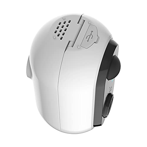 Câmera Inteligente Wi-Fi, Full HD 1080, Bateria, Microfone Bidirecional, Branca, HISCBT, Compatível