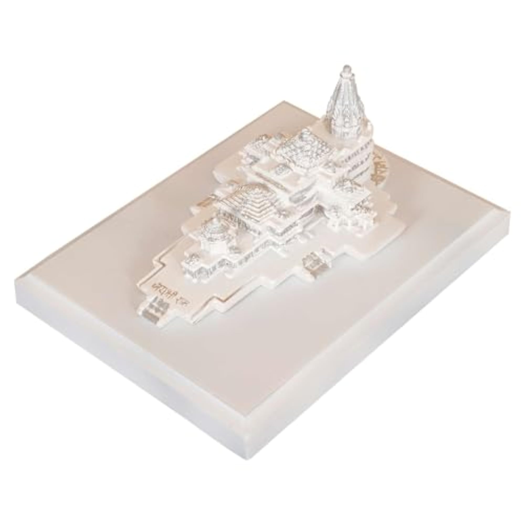 Resin Ram Mandir Ayodhya Model for Home Temple Decor Gift
